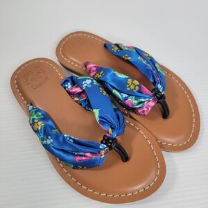 Matilda Jane Flip Flops Kids Girls Size 11 Brilliant Daydream Seashore Sandal